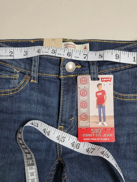 Levi's 510 NWT Skinny Fit Jeans Kids Size 4. - Picture 9 of 11